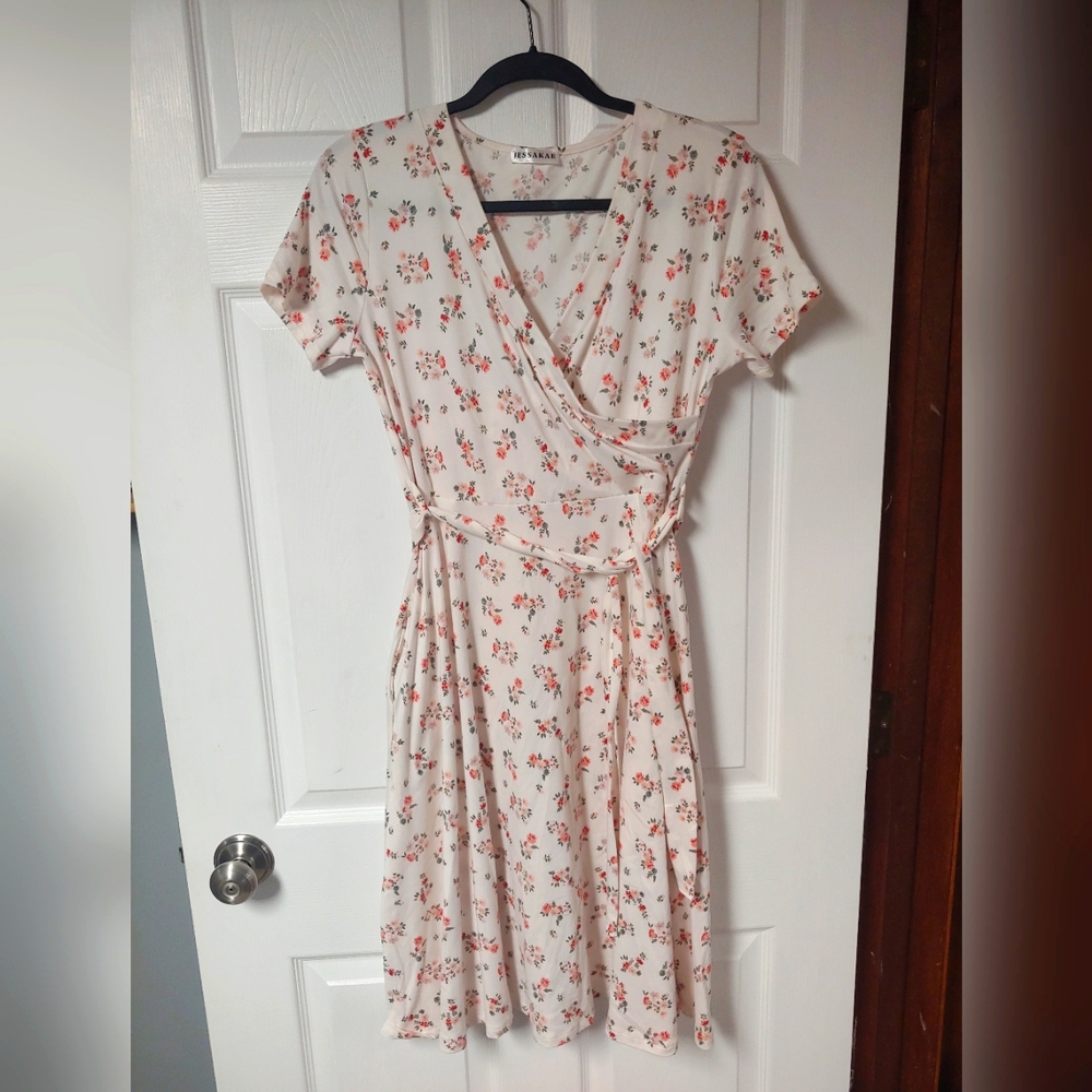 Floral JessaKae Faux Wrap Dress